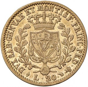 Charles Felix (1821-1831) 20 Lire 1828 T (L) - Nomisma 5...