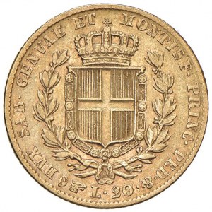 Charles Albert (1831-1849) 20 Lire 1834 T - Nomisma 645 ...