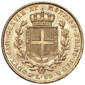 Charles Albert (1831-1849) 20 Lire 1845 T - Nomisma 659 ...