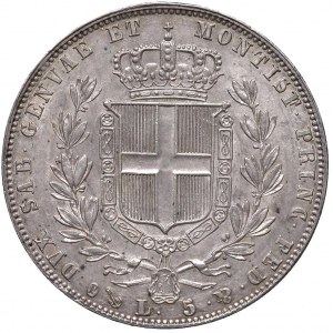 Carlo Alberto (1831-1849) 5 Lire 1847 G - Nomisma 700 A...