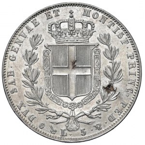 Carlo Alberto (1831-1849) 5 Lire 1848 G - Nomisma 702 A...