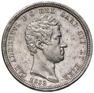 Charles Albert (1831-1849) 2 Lire 1833 G - Nomisma 705 A...