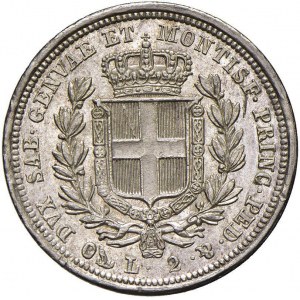 Carlo Alberto (1831-1849) 2 Lire 1833 G - Nomisma 705 A...