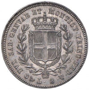Carlo Alberto (1831-1849) 2 Lire 1844 G - Nomisma 713 A...