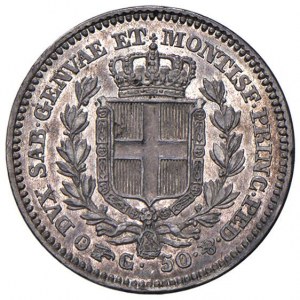Charles Albert (1831-1849) 50 cents 1843 T - Nomisma...