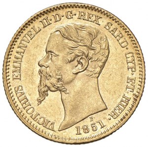 Victor Emmanuel II (1849-1861) 20 Lire 1851 G - Nomis...