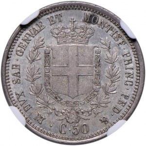 Victor Emmanuel II (1849-1861) 50 cents 1860 M - ...