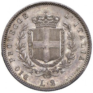 Vittorio Emanuele II re eletto (1859-1861) 2 Lire 1860 ...