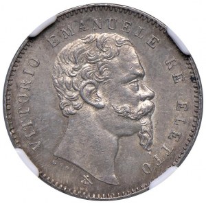 Vittorio Emanuele II re eletto (1859-1861) Lira 1860 F ...