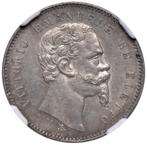 Victor Emmanuel II elected king (1859-1861) Lira 1860 F ...
