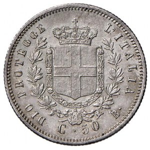 Vittorio Emanuele II Re eletto (1859-1861) 50 Centesimi...