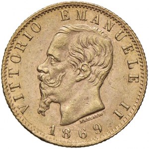 Victor Emmanuel II (1861-1878) 20 Lire 1869 T - Nomis...