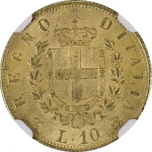 Victor Emmanuel II (1861-1878) 10 Lire 1863 T - Nom...