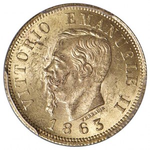 Victor Emmanuel II (1861-1878) 10 Lire 1863 - Nomisma...