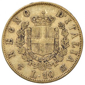 Victor Emmanuel II (1861-1878) 10 Lire 1865 T - Nomis...