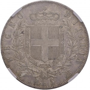Victor Emmanuel II (1861-1878) 5 Lire 1865 N - Nomism...