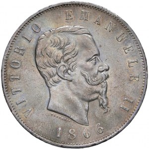 Victor Emmanuel II (1861-1878) 5 Lire 1866 N - Nomism...