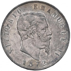 Viktor Emanuel II (1861-1878) 5 Lire 1872 R - Nomismus...