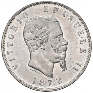 Vittorio Emanuele II (1861-1878) 5 Lire 1872 M - Nomism...
