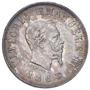 Victor Emmanuel II (1861-1878) 50 cents 1863 T st...