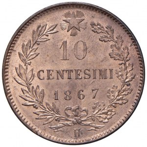 Victor Emmanuel II (1861-1878) 10 cents 1867 H - ...