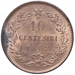 Vittorio Emanuele II (1861-1878) 10 Centesimi 1867 H - ...