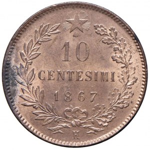 Victor Emmanuel II (1861-1878) 10 cents 1867 H - ...