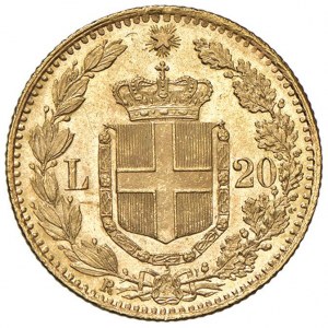 Umberto I (1878-1900) 20 Lire 1882 1 reversed - AU RR...