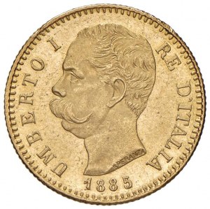Umberto I (1878-1900) 20 Lire 1885 - Nomisma 984 AU Rar...