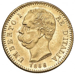 Umberto I (1878-1900) 20 Lire 1888 - Nomisma 986 AU...
