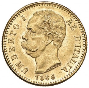 Umberto I (1878-1900) 20 Lire 1888 - Nomisma 986 AU...