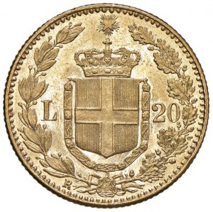 Umberto I (1878-1900) 20 Lire 1889 - Nomisma 987 AU R F...