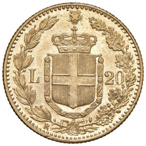 Umberto I (1878-1900) 20 Lire 1891 - Nomisma 989 AU Ent...