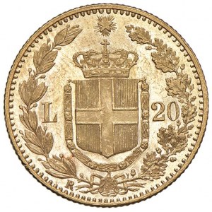 Umberto I (1878-1900) 20 Lire 1891 - Nomisma 989 AU Dat...