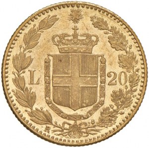Umberto I (1878-1900) 20 Lire 1891 - Nomisma 989 AU Dat...