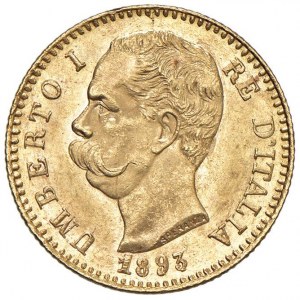 Umberto I (1878-1900) 20 Lire 1893 - Nomisma 990 AU Pri...
