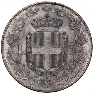 Umberto I (1878-1900) 5 Lire 1879 - Nomisma 993 AG...
