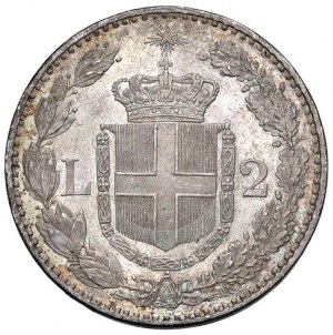 Umberto I (1878-1900) 2 Lire 1882 - Nomisma 995 AG...