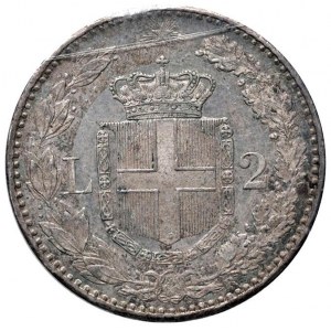 Umberto I (1878-1900) 2 Lire 1883 - Nomisma 996 AG Sigi...