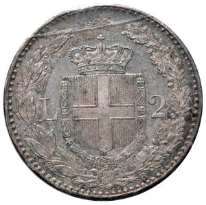 Umberto I (1878-1900) 2 Lire 1883 - Nomisma 996 AG Sigi...