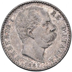 Umberto I (1878-1900) 2 Lire 1887 - Nomisma 1000 AG...