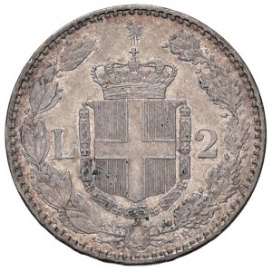 Umberto I (1878-1900) 2 Lire 1887 - Nomisma 1000 AG...