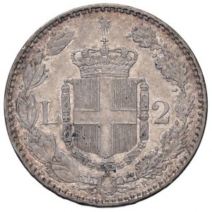 Umberto I (1878-1900) 2 Lire 1887 - Nomisma 1000 AG...