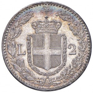 Umberto I (1878-1900) 2 Lire 1897 - Nomisma 1001 AG Spl...