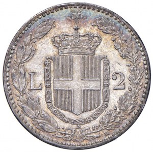 Umberto I (1878-1900) 2 Lire 1897 - Nomisma 1001 AG Spl...