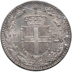 Umberto I (1878-1900) 2 Lire 1898 - Nomisma 1002 AG R S...