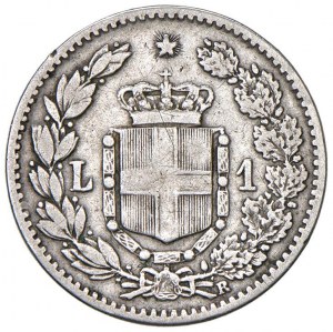 Umberto I (1878-1900) Lira 1883 - Nomisma 1004 AG RRR ...
