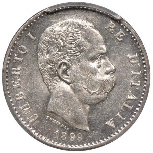 Umberto I (1878-1900) Lira 1899 - Nomisma 1009 AG In sl...