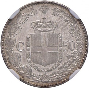Umberto I (1878-1900) 50 Centesimi 1889 - Nomisma 1011 ...