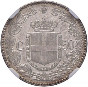 Umberto I (1878-1900) 50 cents 1889 - Nomisma 1011 ...